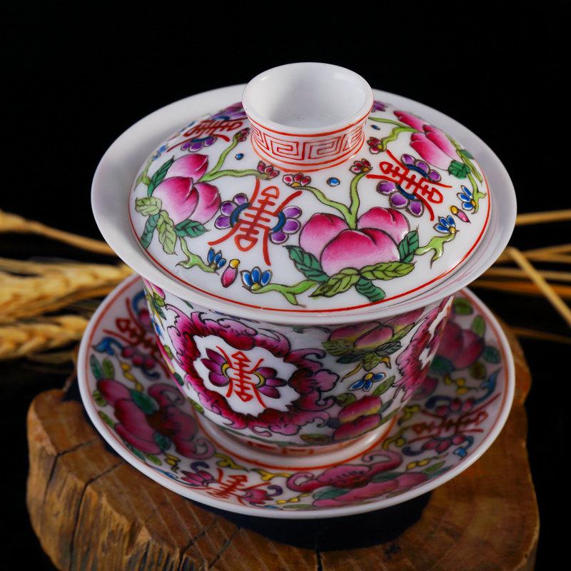 Special Offer Tea Bowl Ceramic Gaiwan Handmade Craft Cup And Saucer Collectible Chinese Teacup Saucer