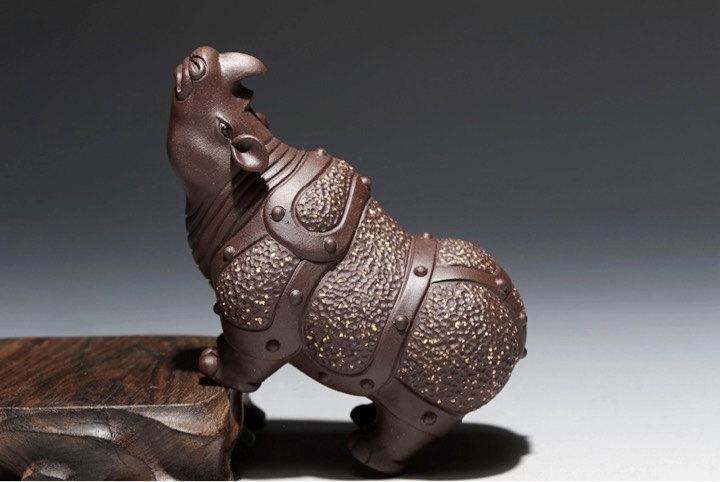 Rhinoceros;Chinese Gongfu Tea Set Yixing Pottery Handmade Zisha Tea