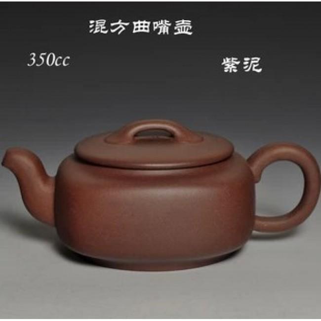 Yi Xing Teapot Zi Ni Clay Round Square 350ml
