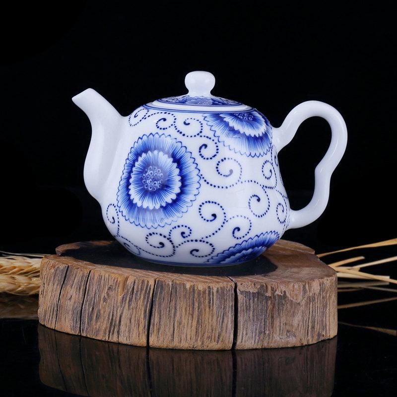 Chinese Gongfu Tea Set Porcelain Tea Service Hand Painted Teapot With Cups