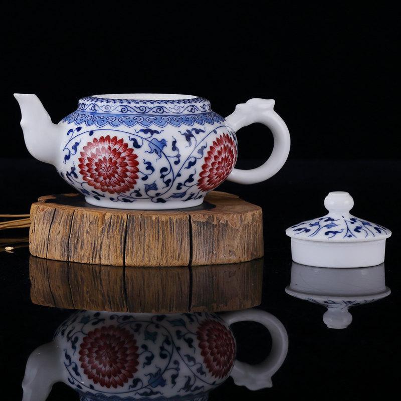 Chinese Ceramic Tea Set Handpainted Gong Fu Tea Set Porcelain Tea Service Ceramics