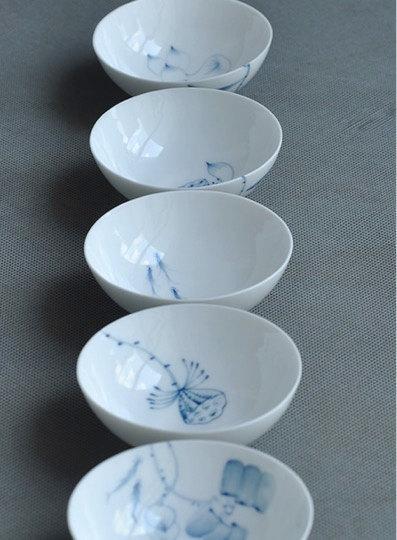 A Complete Set Of Hand-Painting And Handmade Blue And White Porcelain Imperial Style Tea Setschinese Style Ceramic Teaware