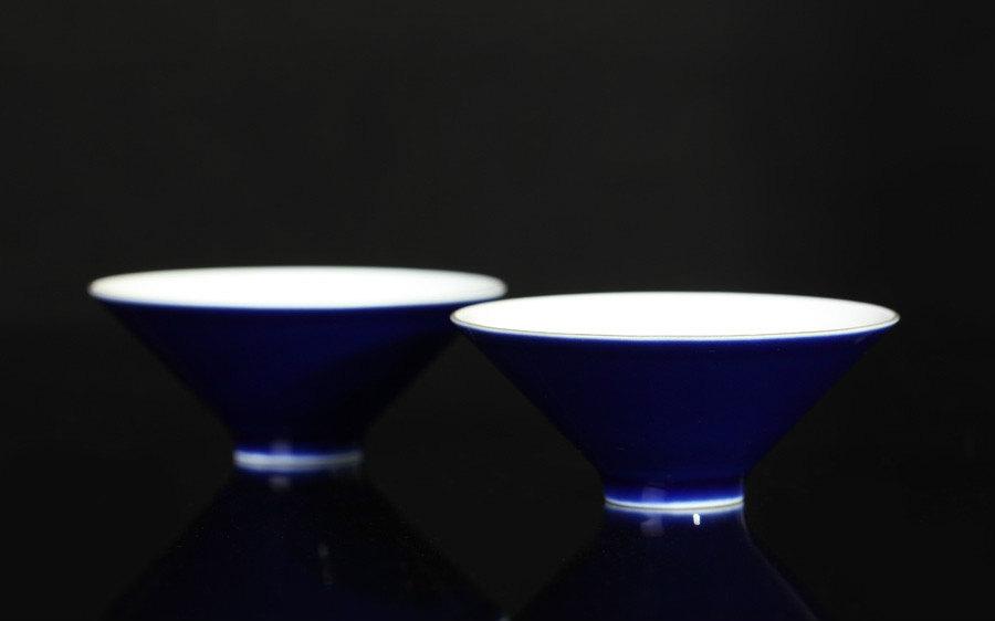 5 Handmade Color Glaze Porcelain Tea Bowlschinese Color Glaze Porcelain Tea Setchinese Style Ceramic Teaware