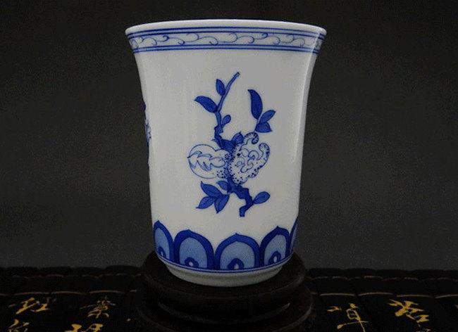 Handmade Porcelain Tea Cup Blue And White China Tea Cup Traditional Chinese Hand Painted Blue And White Porcelain Teachnique
